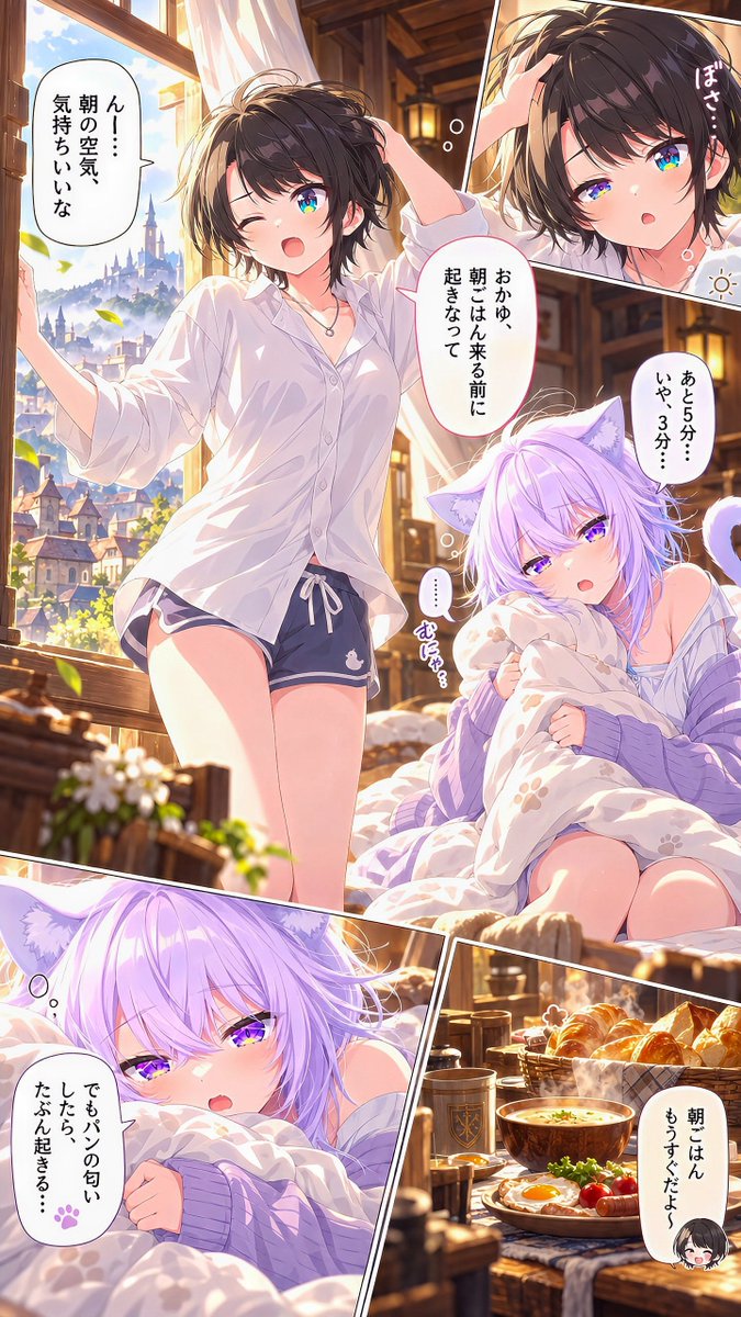 yume00112211's tweet photo. スバおか異世界転生風イラスト
#AIart https://t.co/fyP4lAVC2X