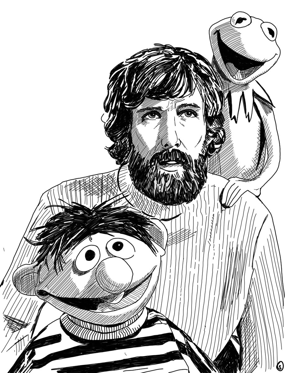 justseandraws's tweet photo. Yesterday would have been Jim Henson’s 90th birthday, and it’s hard to think of anyone who has left a bigger or more lasting footprint on our world.
Here is my digital ink tribute to the visionary himself.
#JimHenson #TheMuppets #SesameStreet #InkDrawing #DigitalInk https://t.co/5EHOGYZ49Z
