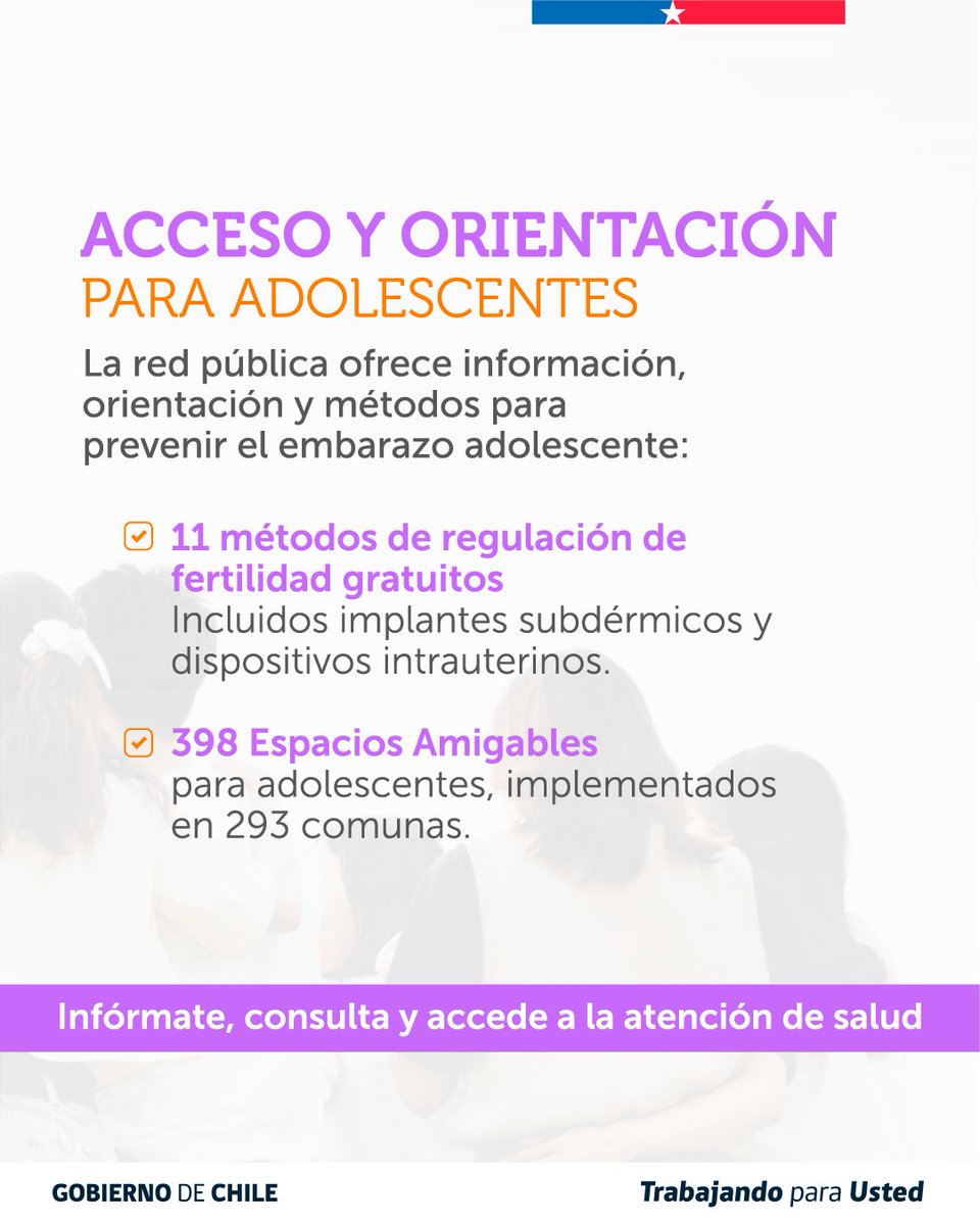 seremisalud10's tweet photo. En el marco de la Semana Andina de la Prevención del Embarazo en la Adolescencia, destacamos que Chile ha reducido esta tasa en un 80% entre 2005 y 2025, registrando el índice más bajo de la región y uno de los menores a nivel mundial. https://t.co/ebcWgpQDZS