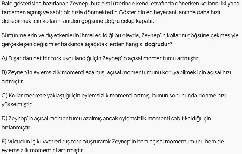 ArTevFizik's tweet photo. ArTev Fizikte dün işlediğimiz Açısal Momentum Korunumu konusuna dair soru çözümümüz. https://t.co/6L1rByuBv6