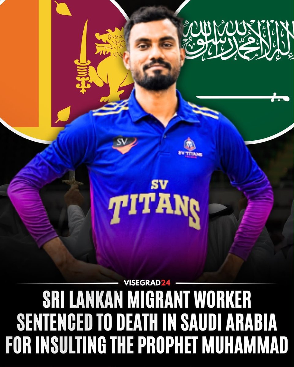 MeghUpdates's tweet photo. 🚨 SHOCKING: Sri Lankan Tamil migrant worker Sivarasa Anojan has reportedly been sentenced to death in Saudi Arabia over a Facebook comment deemed insulting to Islam and Prophet Muhammad.

He had deleted the comment within minutes and later apologised. His original sentence was 5 years in prison and a SAR 3 million fine, but his appeal reportedly resulted in a death sentence.

Sri Lankan authorities are helplessly pursuing legal and diplomatic efforts to save him.