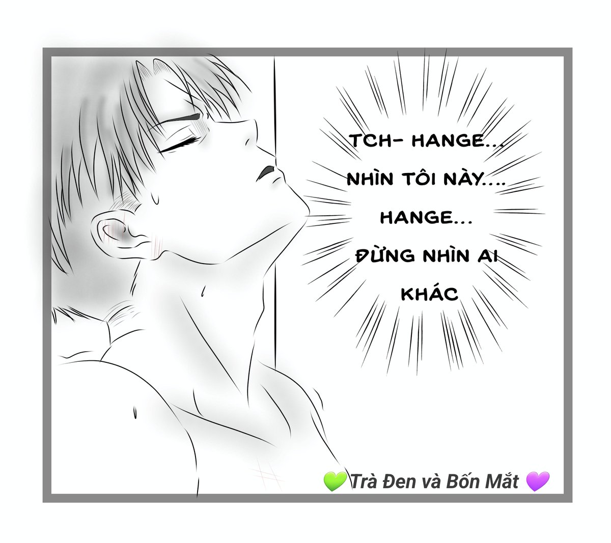 Levihans2604's tweet photo. Tch... Hange... look at me. Eyes on me, Hange,don't you dare look at anyone else.
Tch... Hange... Nhìn tôi này... Hange
.... đừng nhìn ai khác
R18 🔞 Levihans by: 💚 Trà Đen và Bốn Mắt 💜
#Levihan
#Leviackerman 
#Hangezoe 
#Tradenvabonmat
Do not repost without permission. https://t.co/iyTOjCGIOx