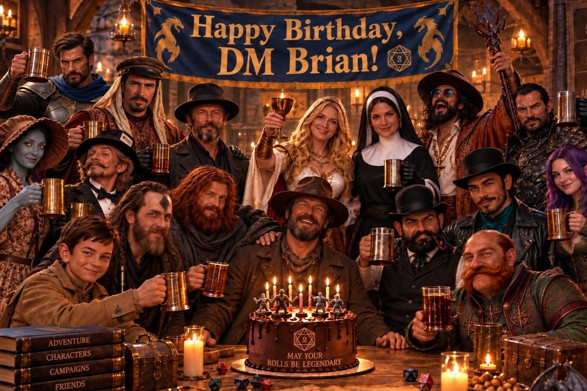TheJ011yR0ger's tweet photo. A Creation from Captain'sLady!!! HAPPY BIRTHDAY @tmsynd !!!  Check out that crowd of PCs!!! 🥳🏴‍☠️🔥 https://t.co/zlNHhV8Ujf