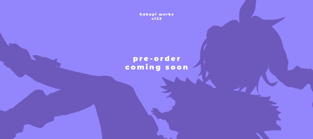 hakapi_1's tweet photo. chat, my pre-order catalog for #cf23 will drop tomorrow! ദ്ദി˙∇˙)ว ciao https://t.co/T5hifxgLKn