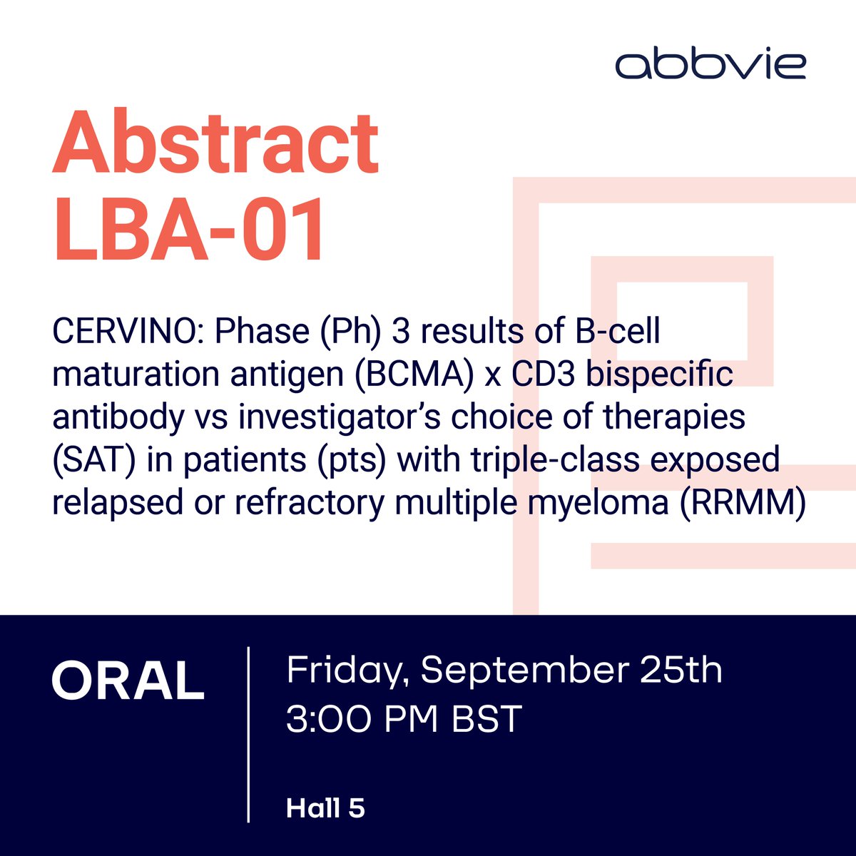 AbbVie Oncology Medical Affairs (@AbbVieUSOncMed) — #IMS26 — CERVINO data slide