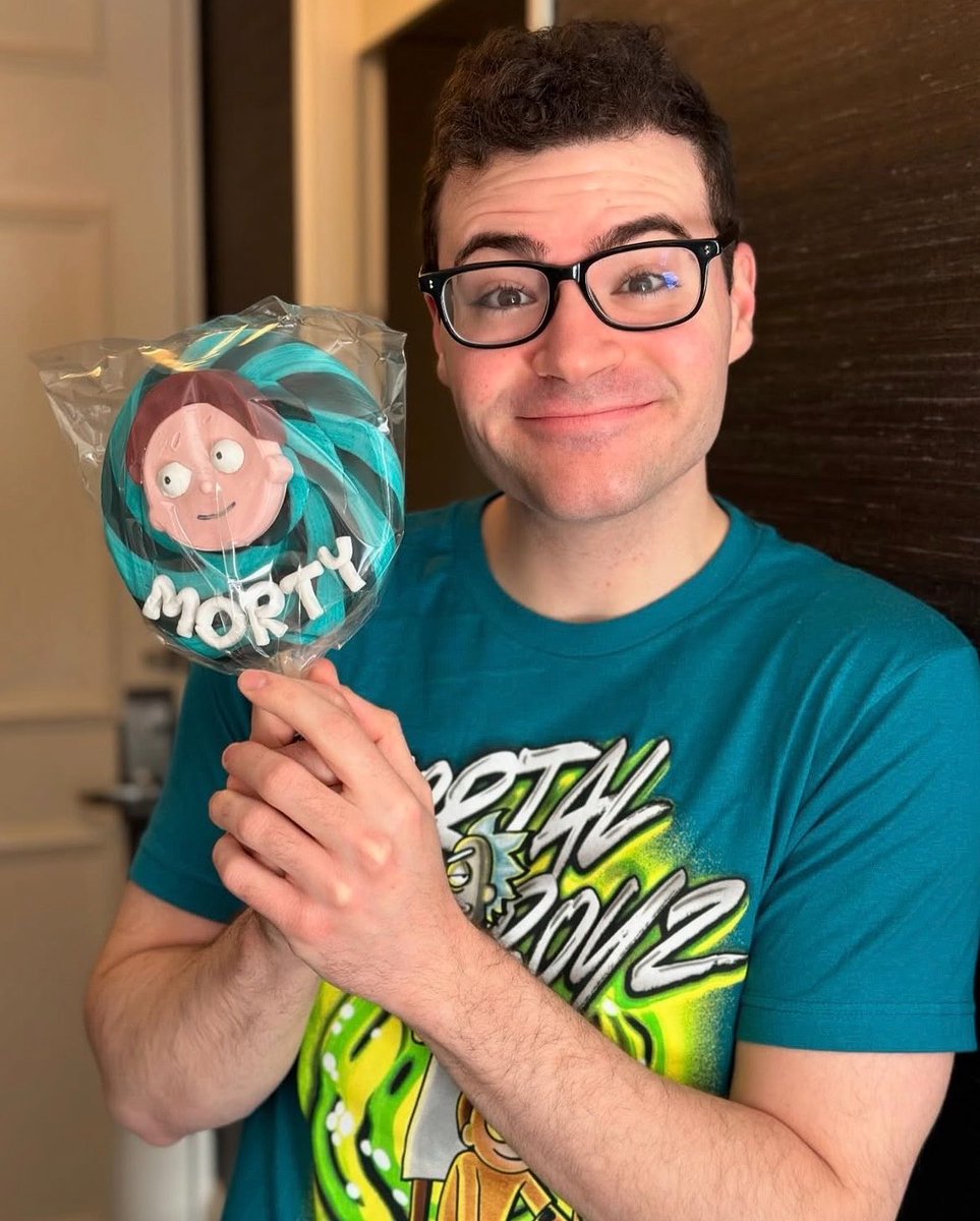 rickortydadson's tweet photo. harry belden so kawaii his head is so in the game he loves voicing morty so much https://t.co/e6VJrWeaiz
