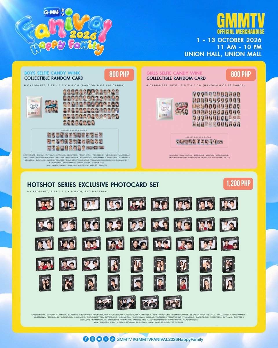 JNThaiFinds's tweet photo. 𐙚 wts lfb ph 𐙚 gmmtv fanival happy family 2026

⋆ prices on pic
⋆ 50% dp to secure; rembal once onhand
⋆ eta: oct 2026

dm/reply https://t.co/3RzbVwkdRt