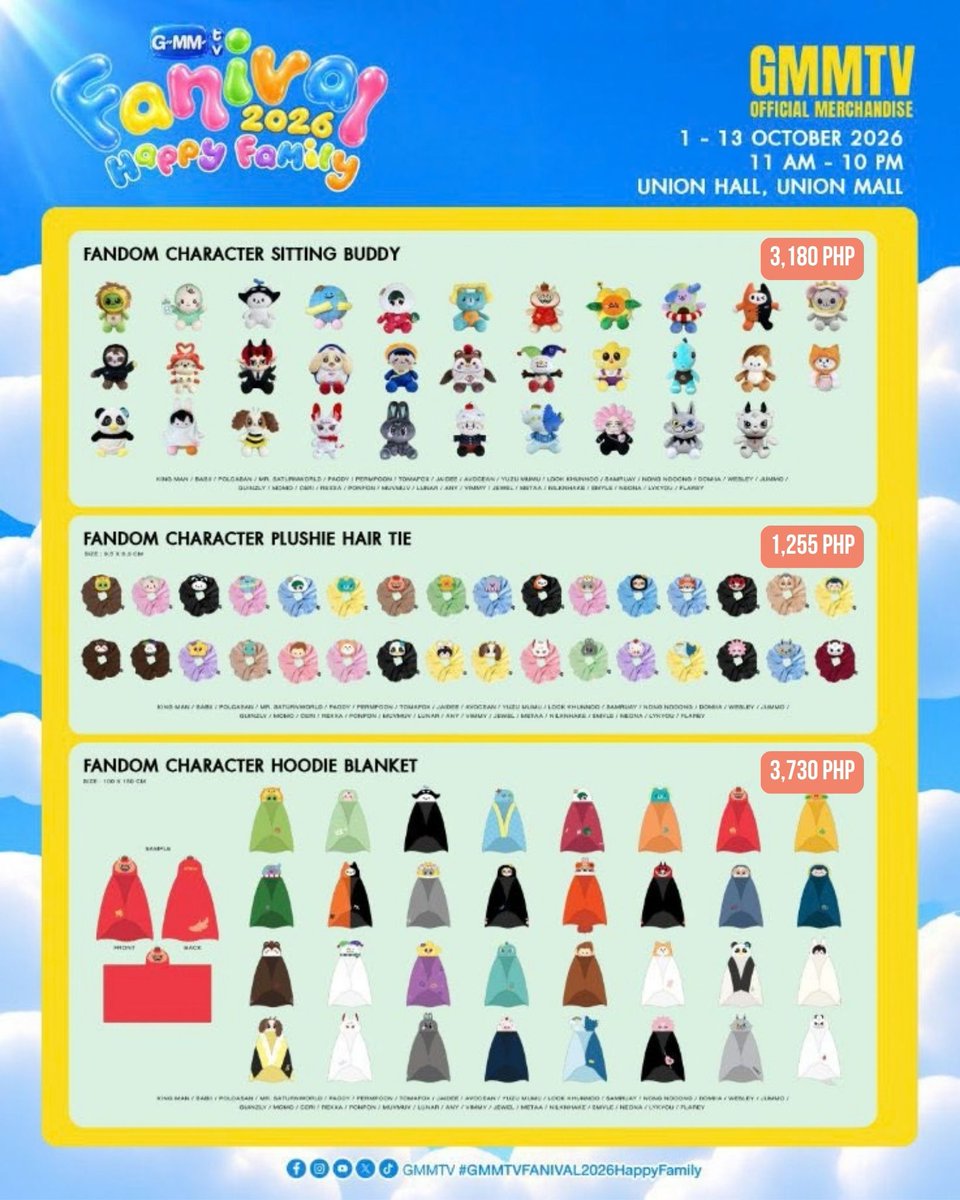 JNThaiFinds's tweet photo. 𐙚 wts lfb ph 𐙚 gmmtv fanival happy family 2026

⋆ prices on pic
⋆ 50% dp to secure; rembal once onhand
⋆ eta: oct 2026

dm/reply https://t.co/3RzbVwkdRt