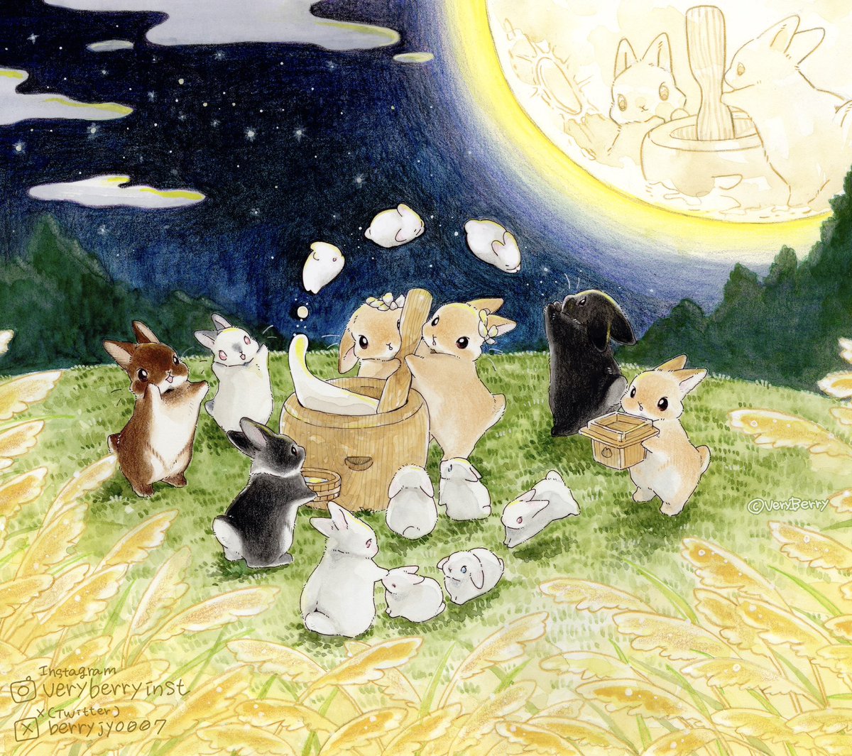 berryjyo007's tweet photo. #中秋の名月 🌕🌾

十五夜お月様と

ぺったんぺったんおだんご作るよ https://t.co/i6pjRyH72x