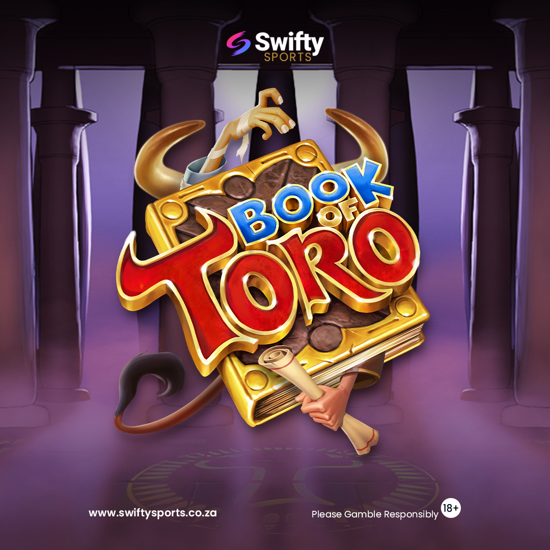 SwiftySports_ZA's tweet photo. π Book Of Toro Opens π
Charge into the mythic world of Book Of Toro on Swifty Sports. Bold symbols, ancient halls and fresh slot entertainment bring a new twist to the reels.
#SwiftySports #BookOfToro #CasinoGames #OnlineSlots #ElkStudios
Licensed by the Western Cape Gambling and Racing Board. License No: 10193252-002. No persons under the age of 18 are permitted to gamble. Winners know when to stop. National Responsible Gambling Programme - Toll-free counselling line 0800 006 008 or WhatsApp 0766750710