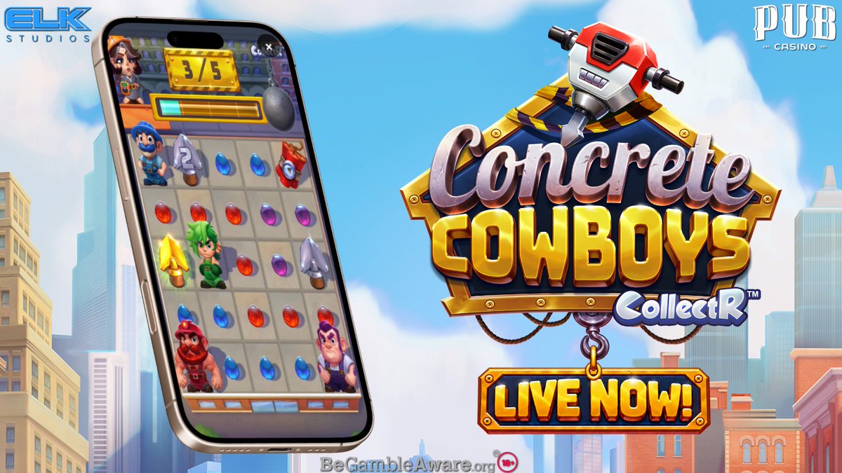 PubCasino_UK's tweet photo. π€ Concrete Cowboys by ELK Studios has just launched!
Now at Pub Casino.
#PubCasino #ConcreteCowboys #ELKStudios #NewSlot #NewGameRelease
18+ | Gamble responsibly