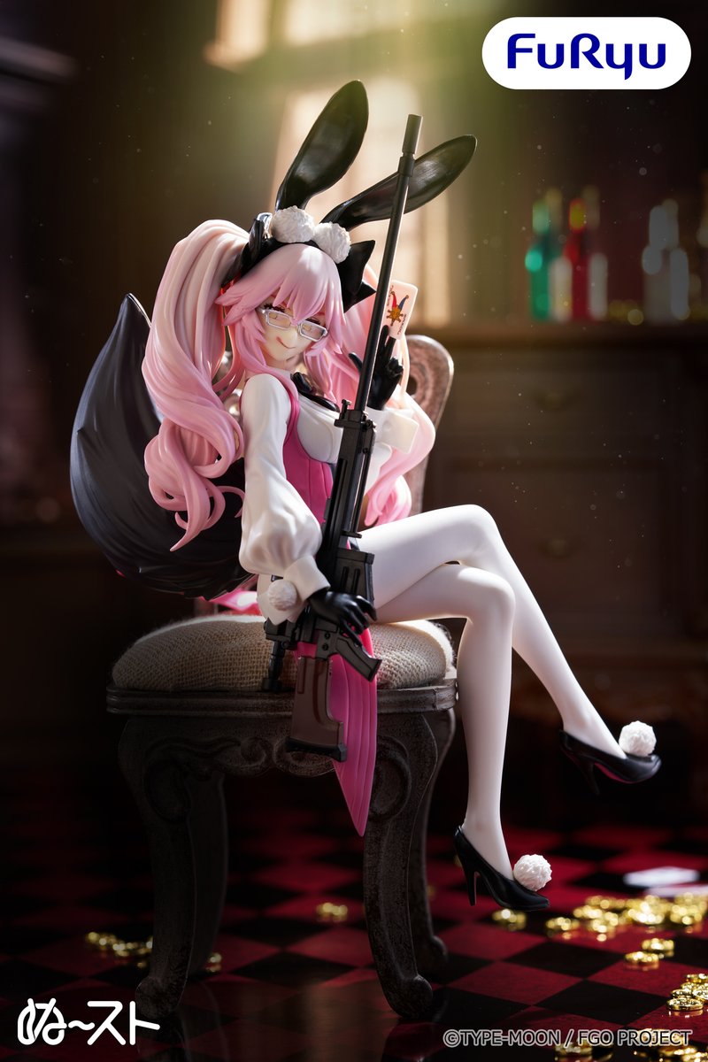 FURYU_prize's tweet photo. ＼フリュープライズ新着情報／

ご好評につき再登場🎉
【Fate/Grand Order】
ぬーどるストッパーフィギュアーアサシン/光のコヤンスカヤ（最終再臨）ー

魅惑的な表情やバニー風の装いはもちろん、ライフルやカードなど細部まで再現✨
ほしいと思ったら🐰の絵文字をコメント！

9月下旬より順次展開🩷
サイズや取扱店舗など、詳しくはスレッドからチェックしてね✅️

📢フリュープライズ・ぬーストの情報は、本アカウントで続々と公開中です！

#FGO
@fgoproject