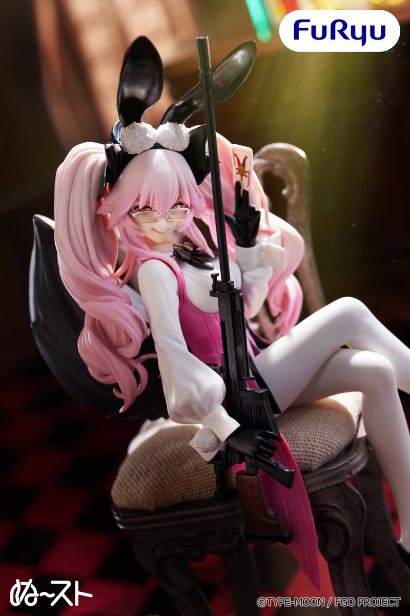 FURYU_prize's tweet photo. ＼フリュープライズ新着情報／

ご好評につき再登場🎉
【Fate/Grand Order】
ぬーどるストッパーフィギュアーアサシン/光のコヤンスカヤ（最終再臨）ー

魅惑的な表情やバニー風の装いはもちろん、ライフルやカードなど細部まで再現✨
ほしいと思ったら🐰の絵文字をコメント！

9月下旬より順次展開🩷
サイズや取扱店舗など、詳しくはスレッドからチェックしてね✅️

📢フリュープライズ・ぬーストの情報は、本アカウントで続々と公開中です！

#FGO
@fgoproject