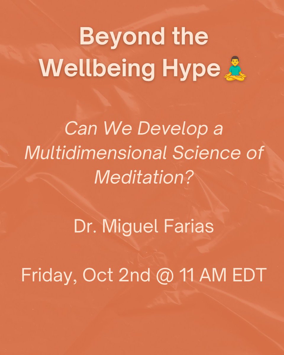 CheetahHouseOrg's tweet photo. How do religious contemplative roots differ from modern secular mindfulness? Dr. Miguel Farias breaks down the science of meditation on Oct 2 at 11am EDT. 1 APA CE Credit. Register today! https://t.co/W4gUEWvbY2