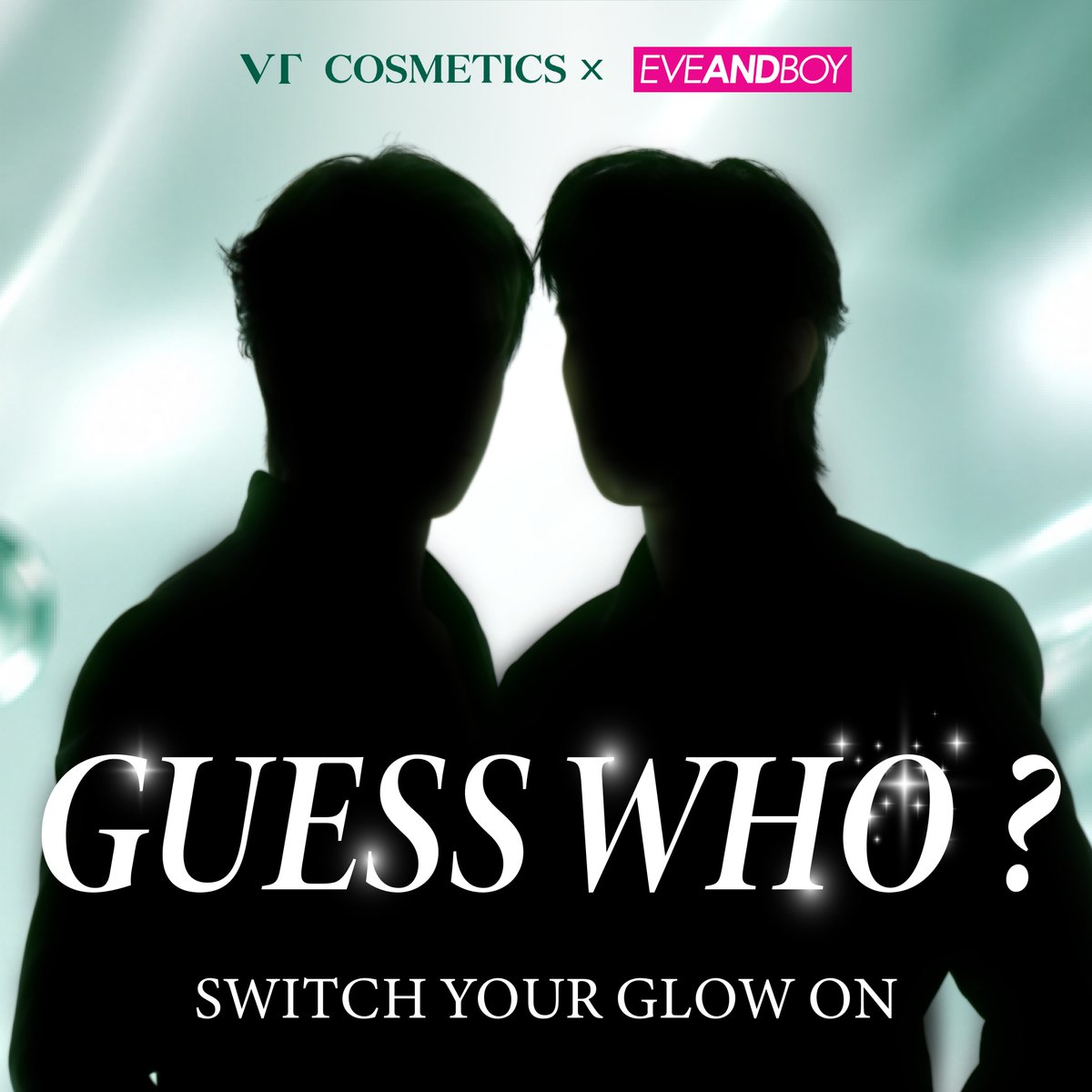 VT_Cosmetics_TH's tweet photo. GUESS WHO? 👀✨
ใครกันนะ…ที่กำลังจะมา SWITCH YOUR GLOW ON 💚
.
#VTCosmeticsTH #EVEANDBOY #GuessWho #ebvtcosmetics
#VT #VTCosmetics #VTCosmeticsThailand https://t.co/IF5m7DDB4q