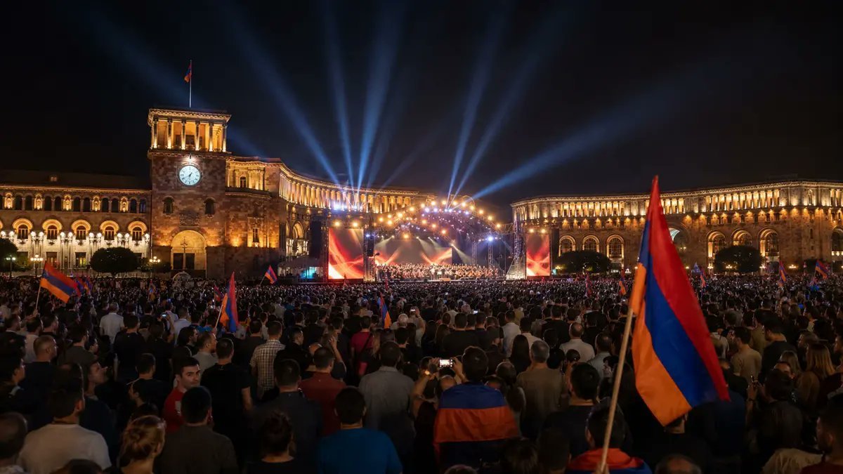 AGOSgazetesi's tweet photo. 📌35. yılda "Gerçek Ermenistan"
📌Kalıcı devletin yarım kalan cümleleri

🖊️Ari K. Demircioğlu

▪️Paşinyan 2021'de, 44 günlük savaşın hemen ardından, konuşmasını "yaşa ve yüksel Ermenistan, yaşa ve yüksel Artsakh" sözleriyle, düşen şehitler adına bitirmişti. Bu yılki kapanışta ise Artsakh (Dağlık Karabağ) yoktu. Tek kelimenin düşmesi, 2023 sonrasında devletin meşru coğrafyasının nasıl yeniden çizildiğinin en yalın göstergesi.

https://t.co/grLQUzYdW3