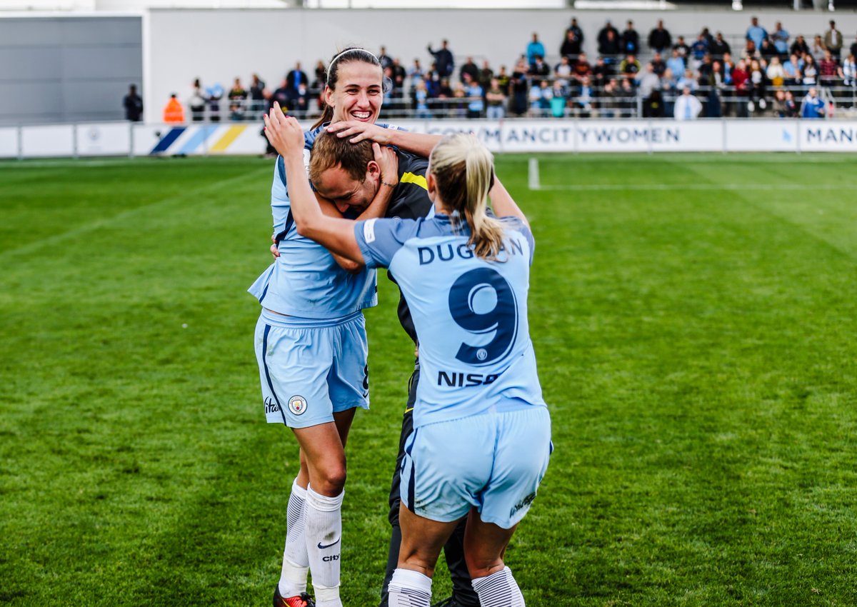 ManCityWomen's tweet photo. 🔟 years ago, we were crowned @BarclaysWSL  champions for the first time in our history after a 2-0 win over Chelsea! 🏆🩵 https://t.co/lGYsPSbrm2