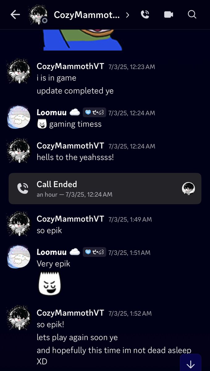 Loomuu_'s tweet photo. I kinda didn’t feel the need to add onto what had happened earlier since I had crossed paths with CozyMammothTV and had called off camera as well. Since he’s done something that I find disgusting and I felt gross and just you never know many people and thought we were friends. 
I first met him when I started on trying Vtubing and to try to stream as well being so new to it all.