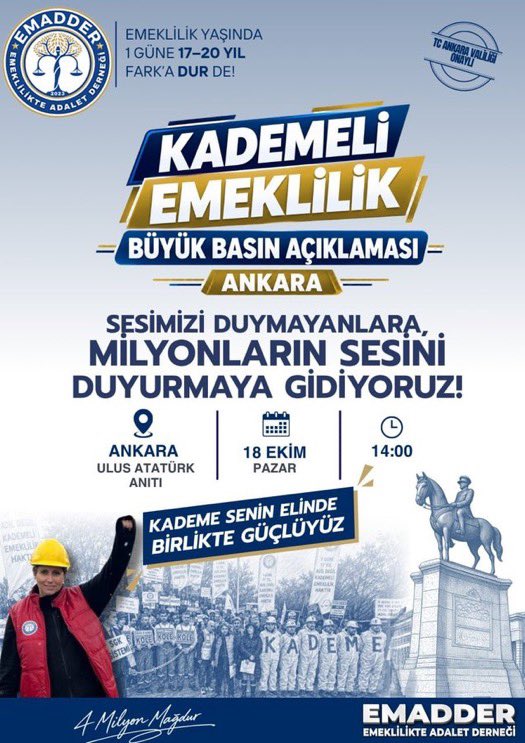 UyarmaServisi's tweet photo. BİZİMKİSİ BİR ADALET MESELESİ 
@EmadDernegi
#KademeBizimHakkımız https://t.co/0SwnOF15GS