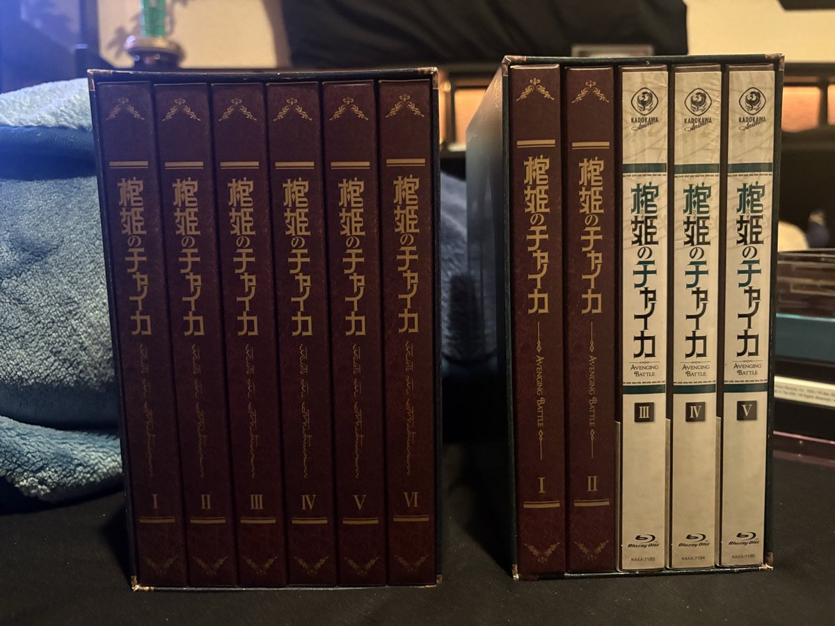 Microwave_Ghost's tweet photo. Hi twitter friends I really love the anime Hitsugi no Chaika I have very fond memories associated with it it is my favorite anime of all time and I made a bad good financial choice and bought the box sets of the blu-rays https://t.co/82cooV6GRD