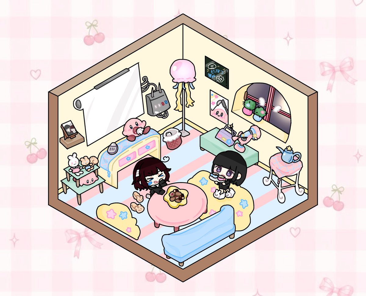 D0NUT_M0GU's tweet photo. 🩵箱部屋イラスト ご依頼募集🩵

🍩 ¥８００
🍩部屋や家具の雰囲気指定◎
🍩人数1〜2人まで（無しでも可）

 #夢絵依頼 #有償依頼 https://t.co/olYadlZCOf