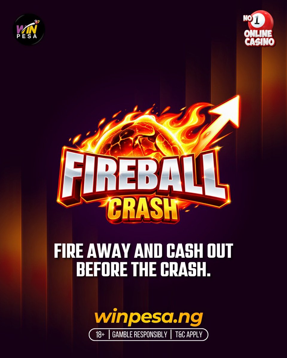 WinPesa_Nigeria's tweet photo. FireBall Crash is bringing the heat! The multiplier keeps climbing, but the longer you wait, the bigger the risk.
Know your moment, cash out, and secure your win. π°
Bet here: https://t.co/D8pen3ia1P
#WinWithWinpesa https://t.co/elh3Oliro8