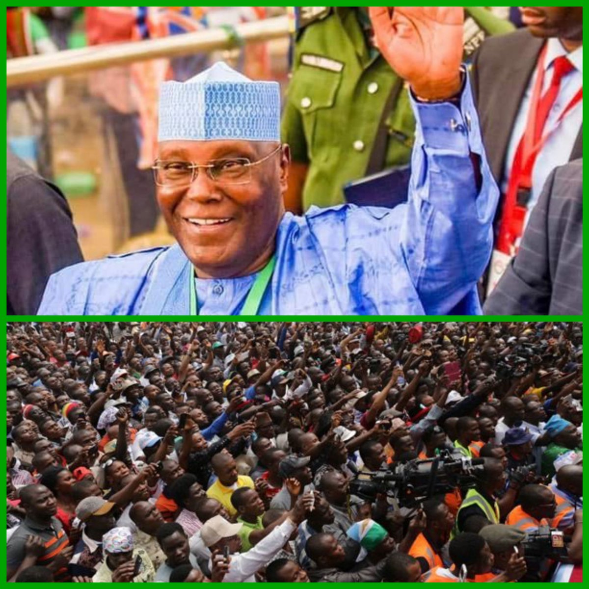 Atiku4ThePeople's tweet photo. #ATIKU2027: BREAKING!!! Atiku Abubakar Shakes The Entire South-West Region With The Biggest Crowd In Akure, Ondo State; Shuts Down The Entire City With A "Mini Campaign Rally", Sends The Most Dangerous Signal To President Bola Tinubu, The Entire APC, Ahead Of The January 16, 2027, Presidential Election

There was a massive crowd and wild jubilation in Akure, the Ondo State capital, on Thursday, as the 2027 Presidential Candidate of the African Democratic Congress, ADC, former Vice President Atiku Abubakar, shut down the South-West State, with a rousing welcome rally.

Atiku was in Ondo State, to receive a former two-time Governorship Candidate of the Peoples Democratic Party, PDP, Eyitayo Jegede, SAN, who formally defected to the ADC, alongside thousands of his supporters.

According to reports, the event which was held in Akure, drew top Leaders of the ADC, including Rauf Aregbesola, as the party unveiled its growing strength in the South-West region, a supposed stronghold of President Bola Tinubu.

Among those who moved with Jegede into the ADC, were a former member of the PDP Board of Trustees, Chief Segun Adegoke, serving PDP Chairmen in Ondo West and Owo Local Government Areas, Prince Demola Adeyemi, as well as former Political Office holders, Lawmakers, Local Government and Ward Executives, alongside Polling-Unit structures of the PDP, across the State.

Speaking at the mammoth rally, Atiku sent a dangerous signal to President Tinubu and the entire All Progressives Congress, APC, declaring that the ruling party has destroyed Nigeria's economy and must be voted out in 2027.

His exact words: "This is not a Campaign rally; this is a welcome rally. We are going to come back for a Campaign rally. We will let you know what ADC is going to do for you, for your future and next generations of Nigerians.

"Of course, we have started releasing teasers. We are committed to returning subsidy. Secondly, we are committed to returning security to all over this country. No part of this country will feel insecure anymore."

Atiku also tackled the APC over the state of the economy, contrasting it with the economic boom recorded between 1999 and 2007, when he was Vice President and Head of the Economic Team.

He stated: "Of course, you know what we did between 1999 and 2007. We took Nigeria to the best economy in Africa. Today, we are number five. The APC is responsible for taking us down.

"Is it not APC? So, the best thing for us is to vote them out. There is this popular saying now, which is that APC must go! Tinubu must go!"

In his remarks, Eyitayo Jegede said that all PDP members loyal to him have moved to the ADC, urging his supporters to get their PVCs and mobilise at the grassroots for Atiku.

He stated: "All the PDP members loyal to me have moved to ADC. We are going to let everyone know that ADC is the boss when we vote."

The massive turnout in Ondo State is being seen as a strong signal that the ADC is gaining ground and poses a serious threat to the APC, ahead of the 2027 Presidential election.

#AtikuIsForThePeople #TheAtikuMovement
