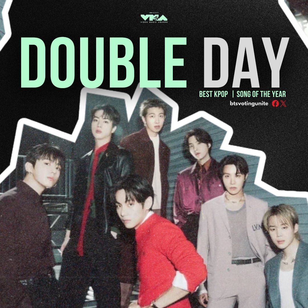 SanjidaHos8887's tweet photo. 🚨 IT’S DOUBLE VOTING DAY! 🚨

🔥 ALL VOTES COUNT DOUBLE until voting ends! It’s our LAST DAY PUSH for the #VMA 🎉
Let’s give it everything we’ve got. 💪

MASS VOTING LATER — STAY TUNED! Let’s make every double vote count! 🔥💜 https://t.co/qRs6PB2eh9