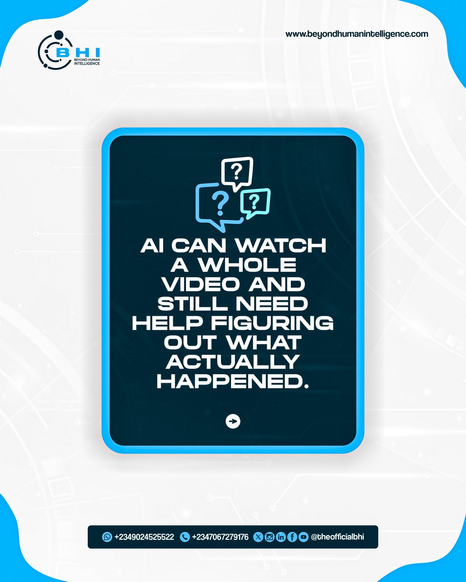 theofficialbhi's tweet photo. A video can show a lot in just a few seconds, but getting AI to understand everything happening in it isn't always straightforward.
People move, objects change positions, and different actions happen at the same time. https://t.co/nSKk0YksMG