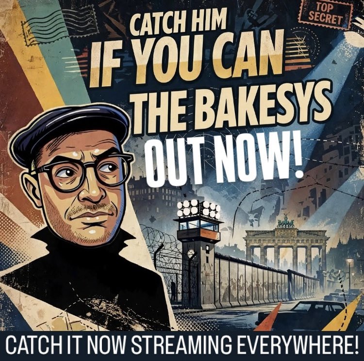 DOTHEDOGMUSIC's tweet photo. Out now is the new single by The Bakesys titled “Catch Him If You Can”! The keyboard driven 2 tone spy stomper is the second track to be taken from our soon to be unleashed 10th studio album titled “Do The Cold War Dance!”. You can check it out on Spotify, Bandcamp &amp; YouTube! https://t.co/YB4WRYnNwq