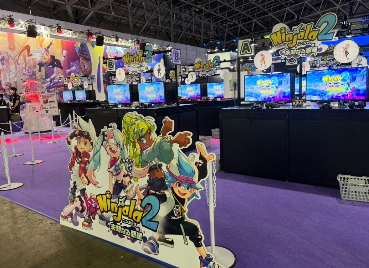 Ninjala_JP's tweet photo. TGS2026ガンホーブースの思い出をプレイバック…🤳🫶

たくさんのご来場、本当にありがとうございました🥹
『ニンジャラ２ 未知なる惑星』はいかがでしたか？

ブースの様子を写真で振り返るので、
みんなのTGSの思い出もコメントで教えてね👀🎶

#TGS2026 #ニンジャラ2 #Ninjala2 https://t.co/l9dwsyGpTw