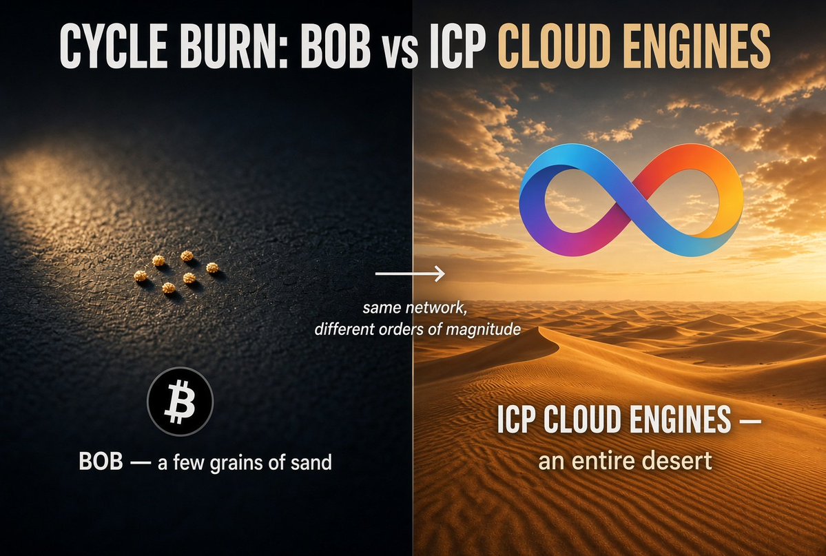 G4mblerICP's tweet photo. Perhaps few have truly grasped the upside potential for internet-computer:native driven by Cloud engines!
If this technology sees adoption over the next 6 to 12 months, the burn cycle we witnessed with #BOB will pale in comparison like a grain of sand in the desert. https://t.co/YDO5VR0AoO