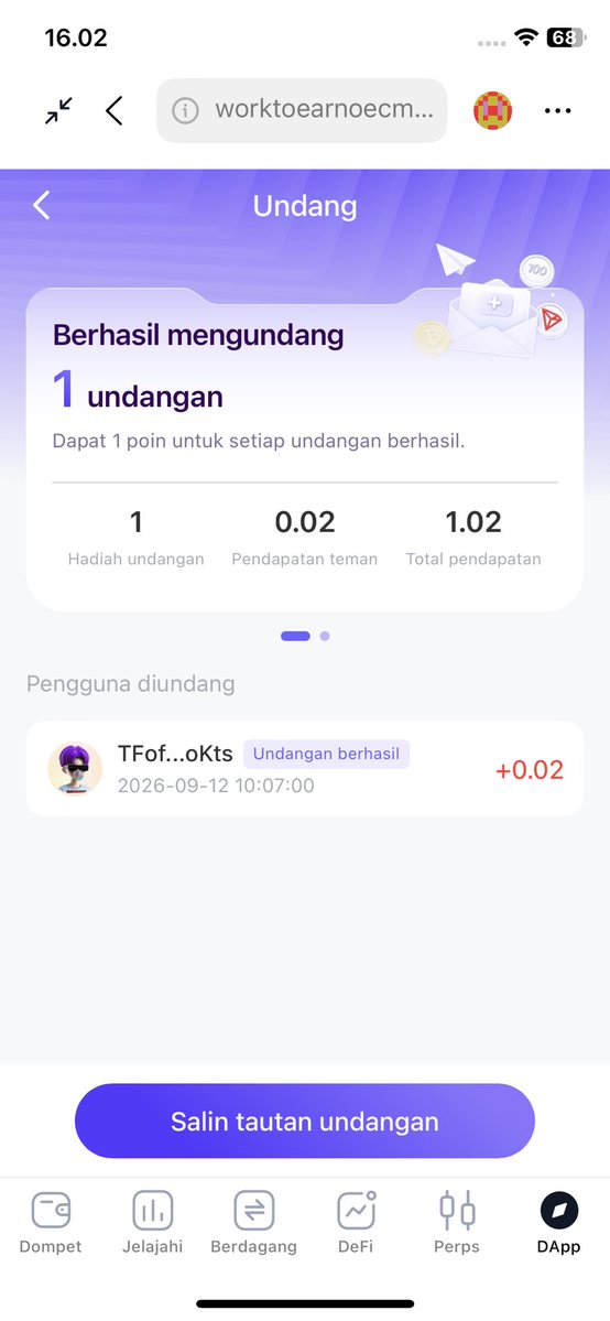 PixelVogayer's tweet photo. 🔥 The Work To Earn Referral System is LIVE!

💰 1 Point = 1 TRX
🚀 Withdraw with just 2 Points!
👥 Invite + Check In + Complete Tasks
Earn Points every day and keep accumulating TRX!
👇

Join Work To Earn Now https://t.co/1dCakt8Sis

#WorkToEarn #TRX #Web3 #Airdrop #Crypto https://t.co/EzFkMo2ikm