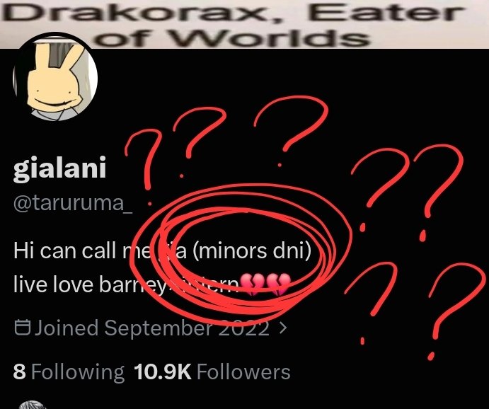 ItsMaYumi2's tweet photo. What even goes through your mind as an adult for you to date a minor and show NSFW content to them? You literally have “minor DNI” in your bio, yet you groomed a minor yourself. That’s incredibly hypocritical, dude🥀
@taruruma_ I hope you make a response about your doings. https://t.co/Kgh5iVLAdt
