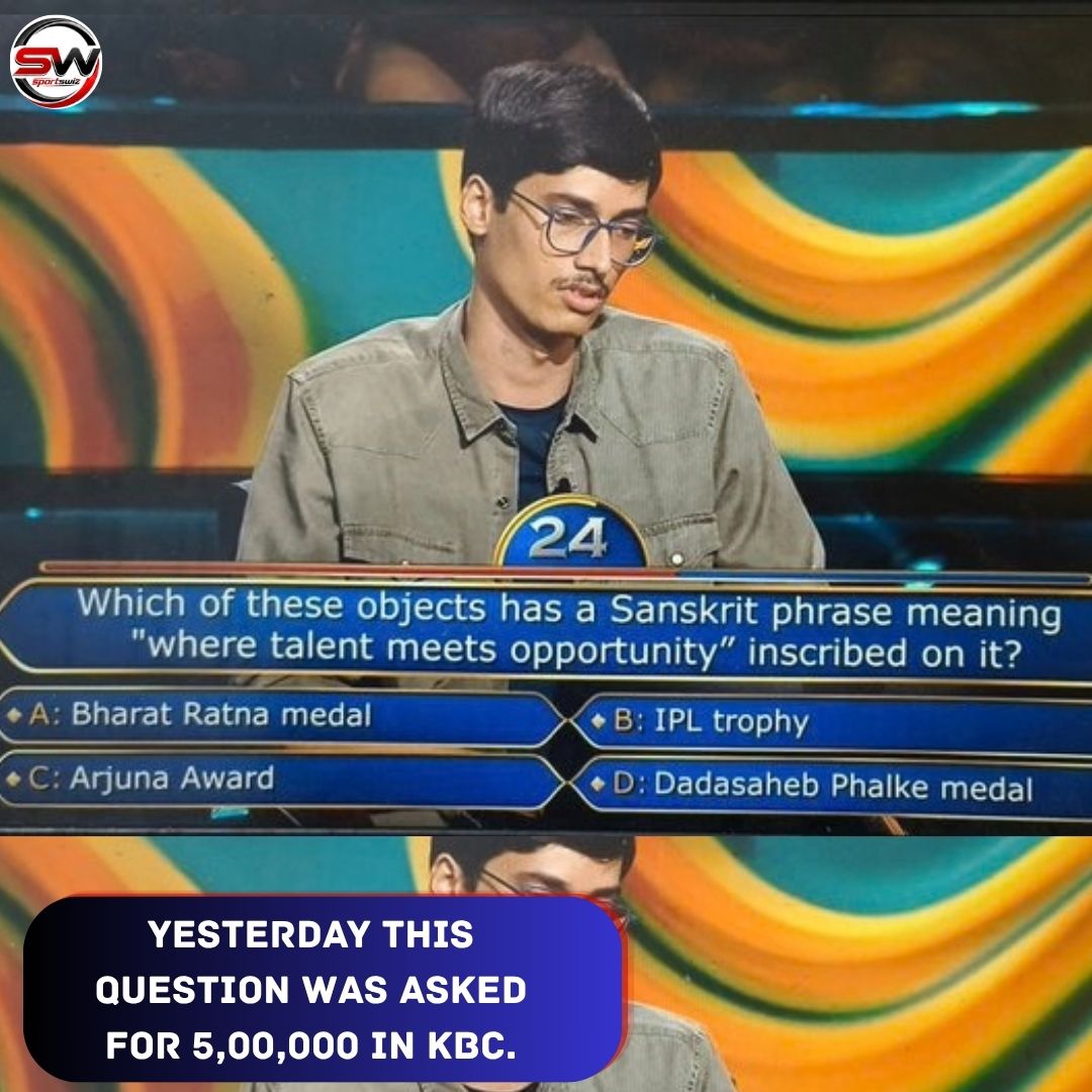 mysportswiz's tweet photo. ₹5,00,000 KBC QUESTION!
Yesterday, this question was asked for ₹5,00,000 on Kaun Banega Crorepati!

https://t.co/9AC7sYGM6O

#JosButtler #ViratKohli #ODIs #ShubmanGill #INDvWI #SmritiForCaptain #MarcoJansen #TeamIndia #IndianCricket #SportsWiz https://t.co/pILe9Ro0Ww