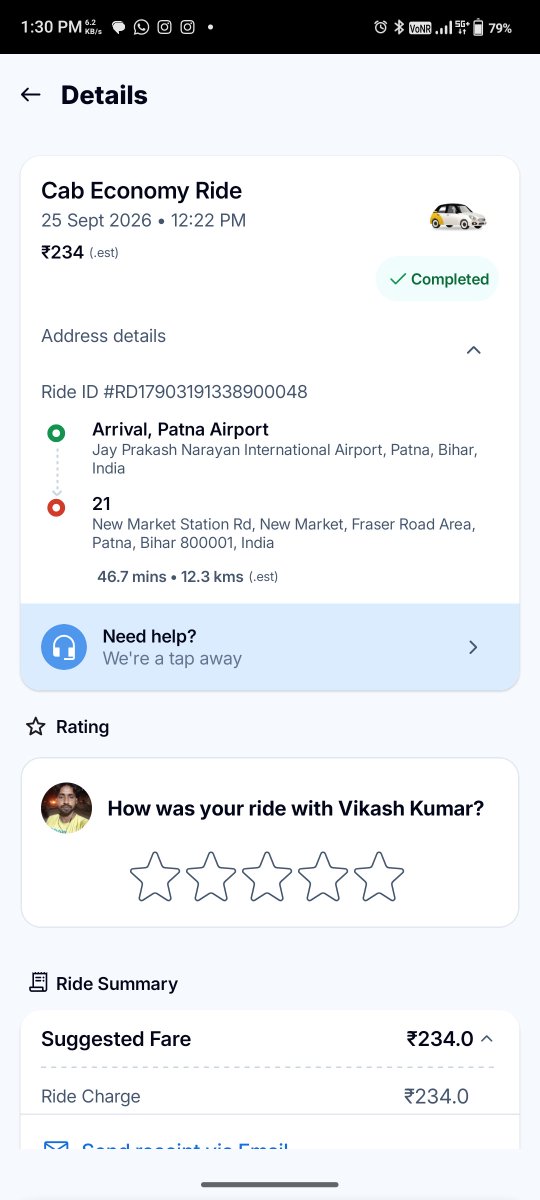 Aviaman2011's tweet photo. @rapidoapp_ This is the ride ID https://t.co/9BLRt5Yk1Q