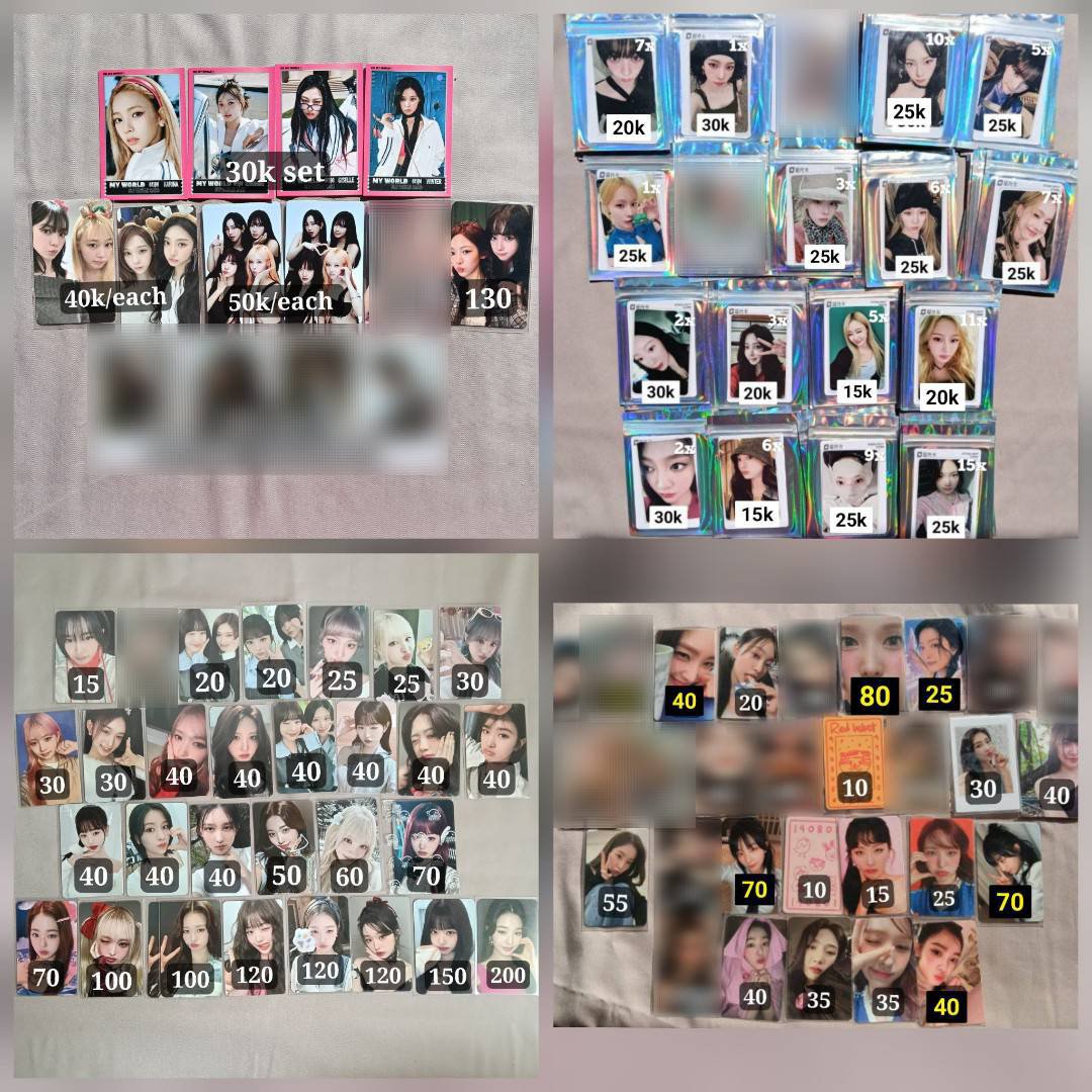 seravalp's tweet photo. [HELP RT]
wts want to sell wto various girlgroup cutestuff aab photocard pc aespa ive h2h redvelvet njz baemon illit
- ready ina, jatim
- exc adm &amp; pack
- negotiable, keep event✅
- dm for more
tag. wts wtb  karina giselle ningning winter official pob hd sr ld qq music crybaby https://t.co/XsrZcCC3za