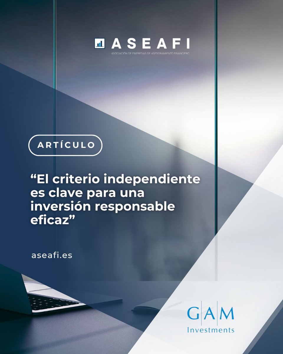ASEAFI's tweet photo. ¿Cómo aborda @GAMinsights la inversión responsable?

Simona Rubino habla de los retos actuales, desde la evolución regulatoria europea hasta la sostenibilidad y la supervisión de nuevos riesgos asociados a la IA.

Entrevista completa: https://t.co/Zk3cgmk3b1

@ElAsesorFinanci https://t.co/yRjj0jHcPk