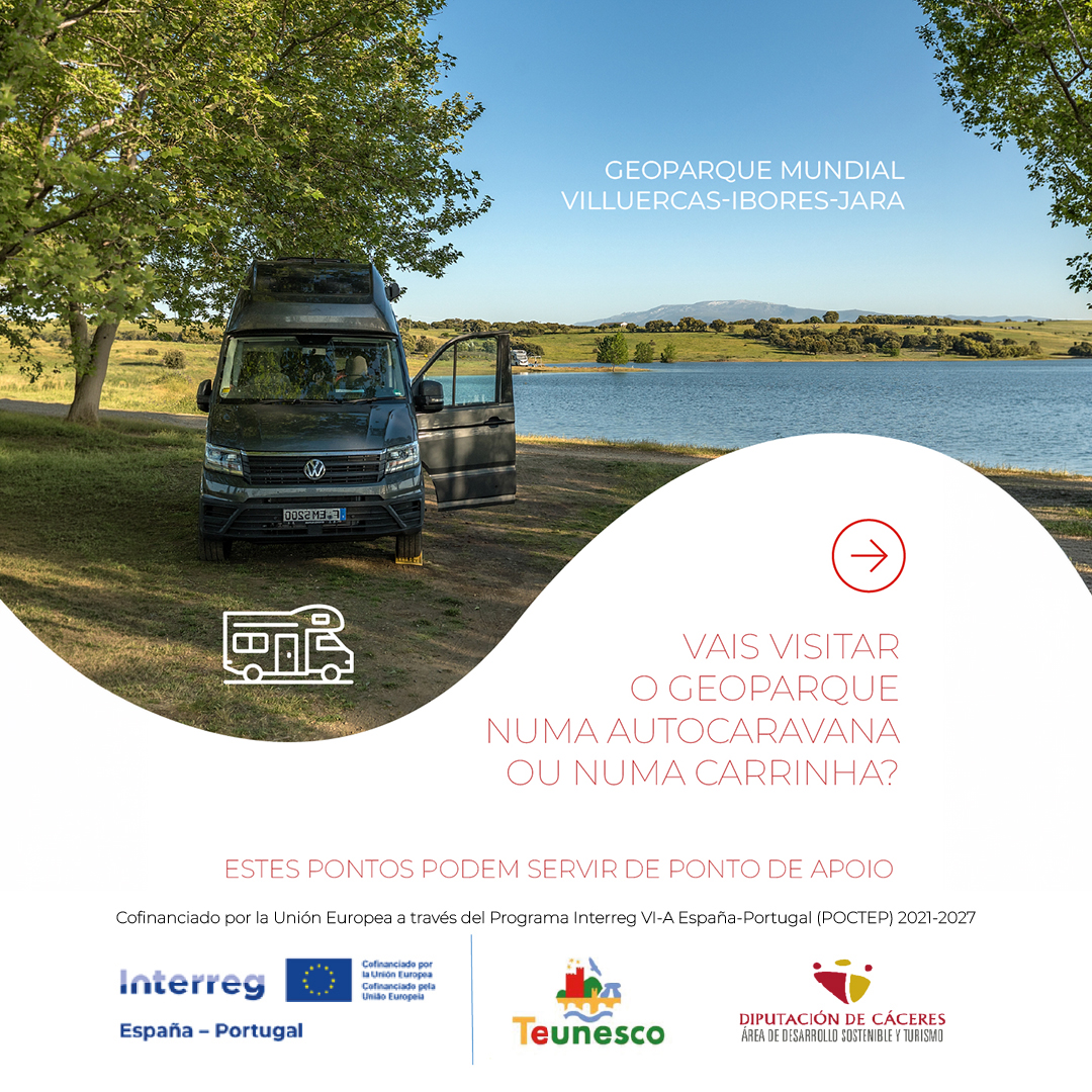 teunesco's tweet photo. 🚐 Estás a percorrer o @VilluercasGPark numa autocaravana ou numa carrinha?
O território dispõe de vários locais onde podes fazer uma paragem e estabelecer o teu ponto de partida para descobrir as suas aldeias, trilhos e geossítios. 🌿
#TEUNESCO https://t.co/lltZmXoD3J