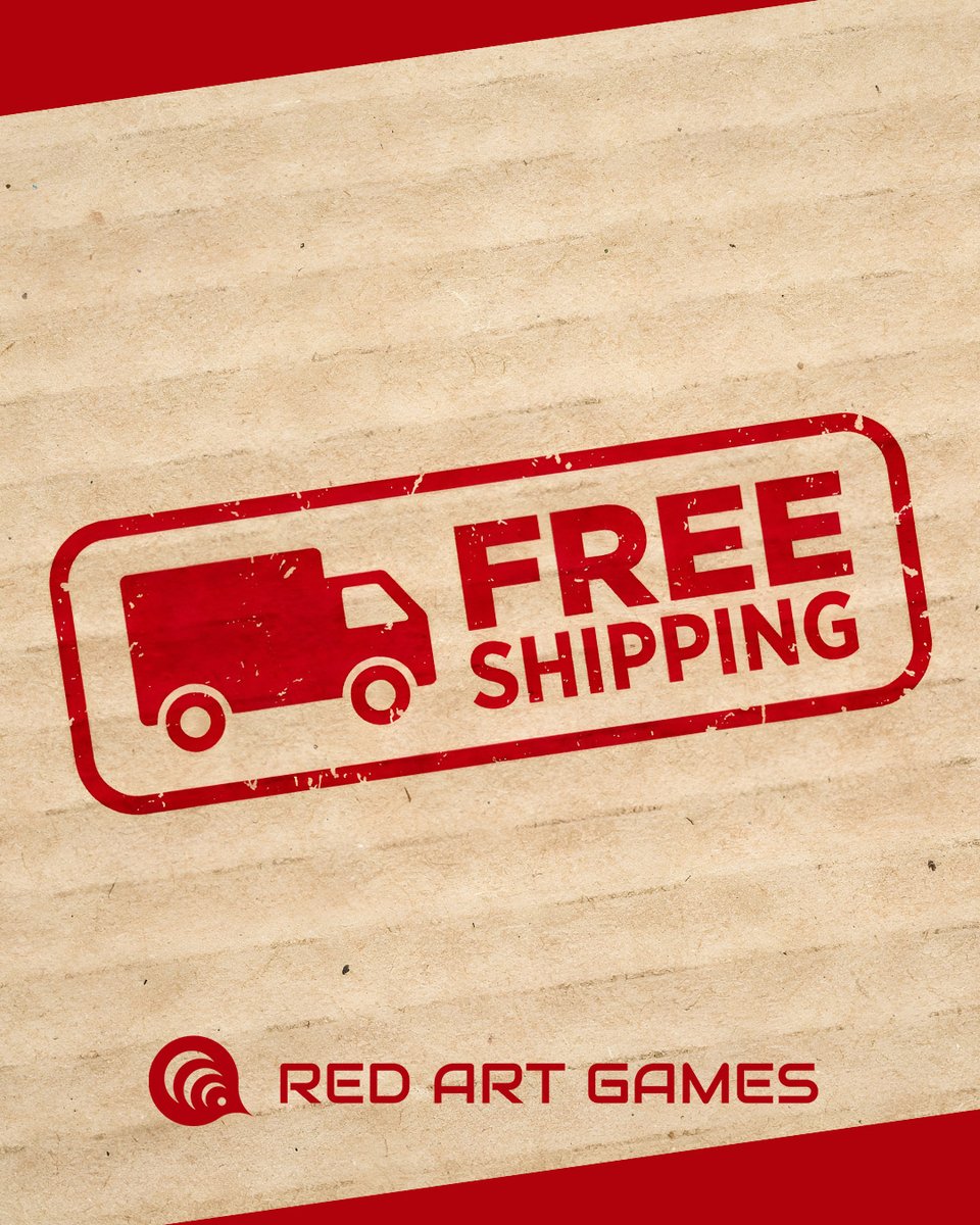 RedArtGames's tweet photo. You asked, we listened. 📦✨

Free shipping has been one of your biggest requests, so we’re testing it out!
Starting NOW, free shipping is officially live on the site until October 30 🚚💨

If this goes well and the community loves it, we’ll look into keeping it around for good. So now's the time to grab those games you've had in your cart!

All you need to know is here: https://t.co/x98uhYqero