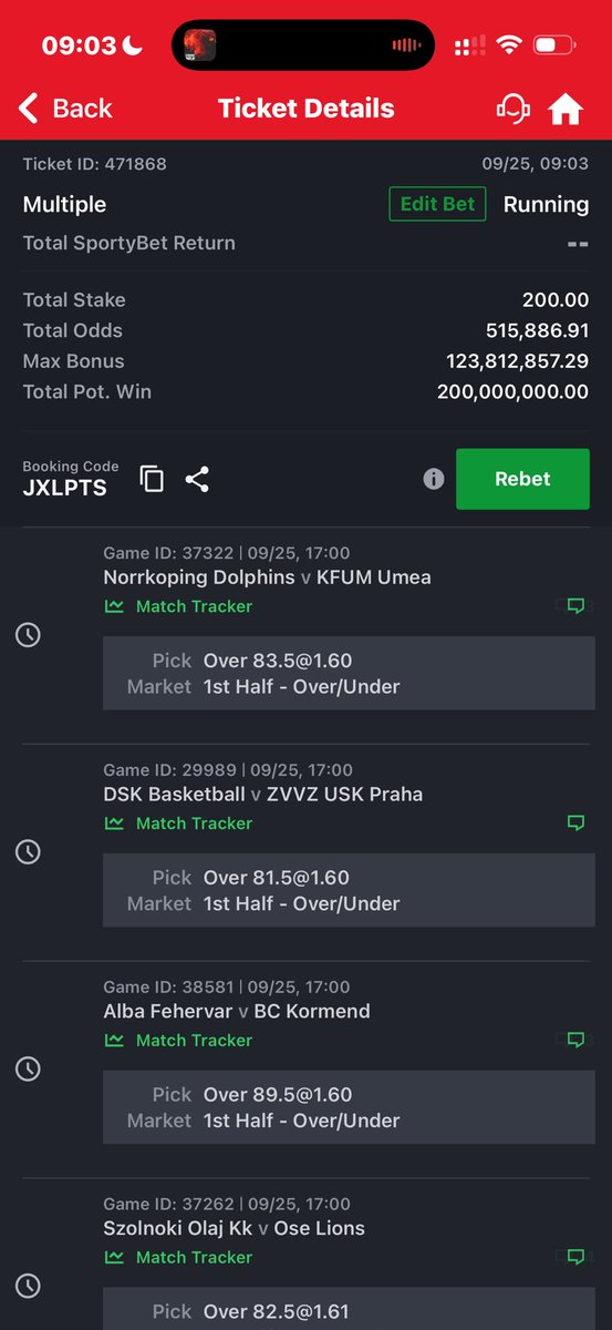 Amuludun_fyp's tweet photo. Todays basketball 🏀 
500k odds
28/28 https://t.co/10cvRS8KHN