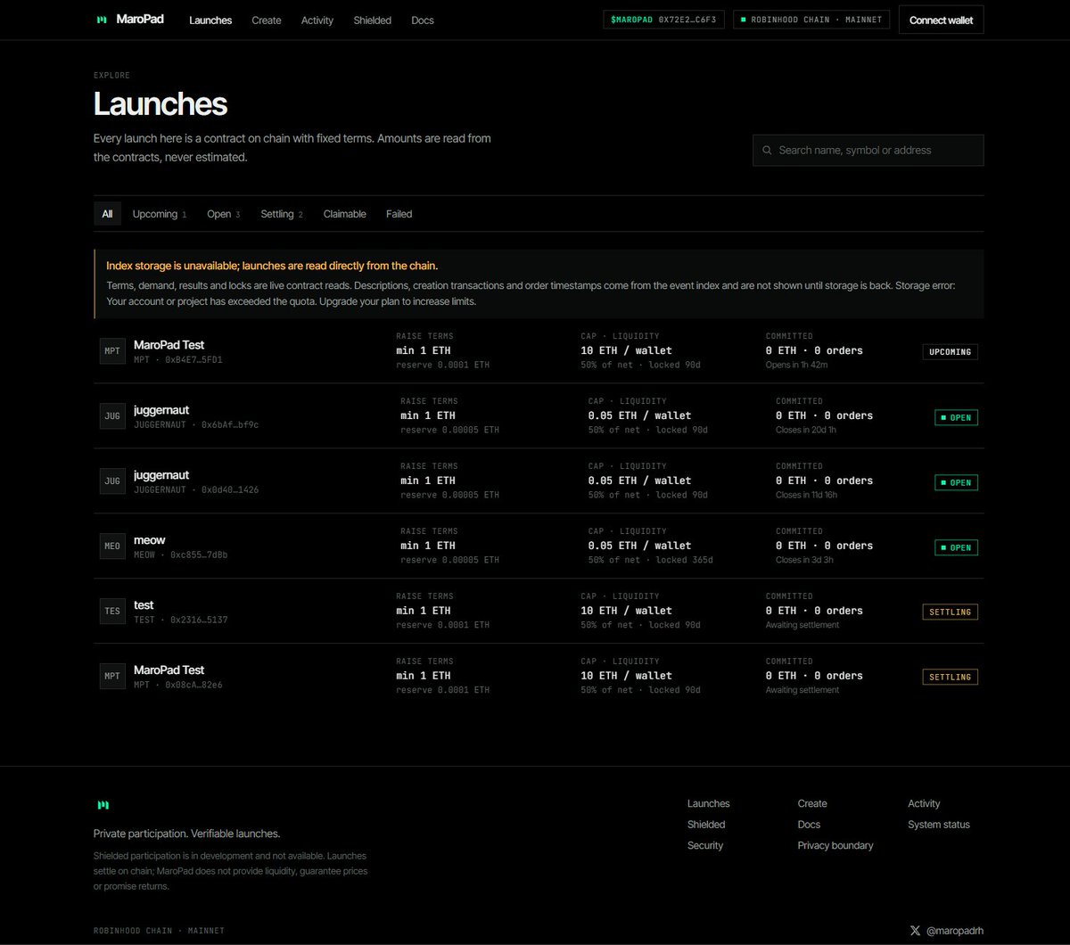 maropadrh's tweet photo. A few tweaks the launch page is now live

We look forward to your participation

https://t.co/AbtGf7WfCv https://t.co/Y6xwG8O7bD