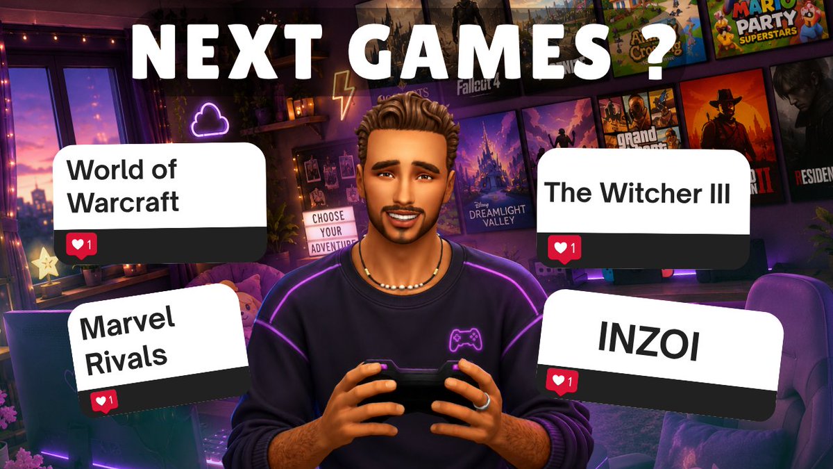 GrumpyMods's tweet photo. Hey ! 🥳
Vote for the next 4 games coming to More Realistic Games! 🎮💜

↪Poll : https://t.co/KCQtbVJTXY

#TheSims4 #sims4mod @MaiaGame_FR @KELVINCITYFR @BritWhiny https://t.co/7vb2F979ES