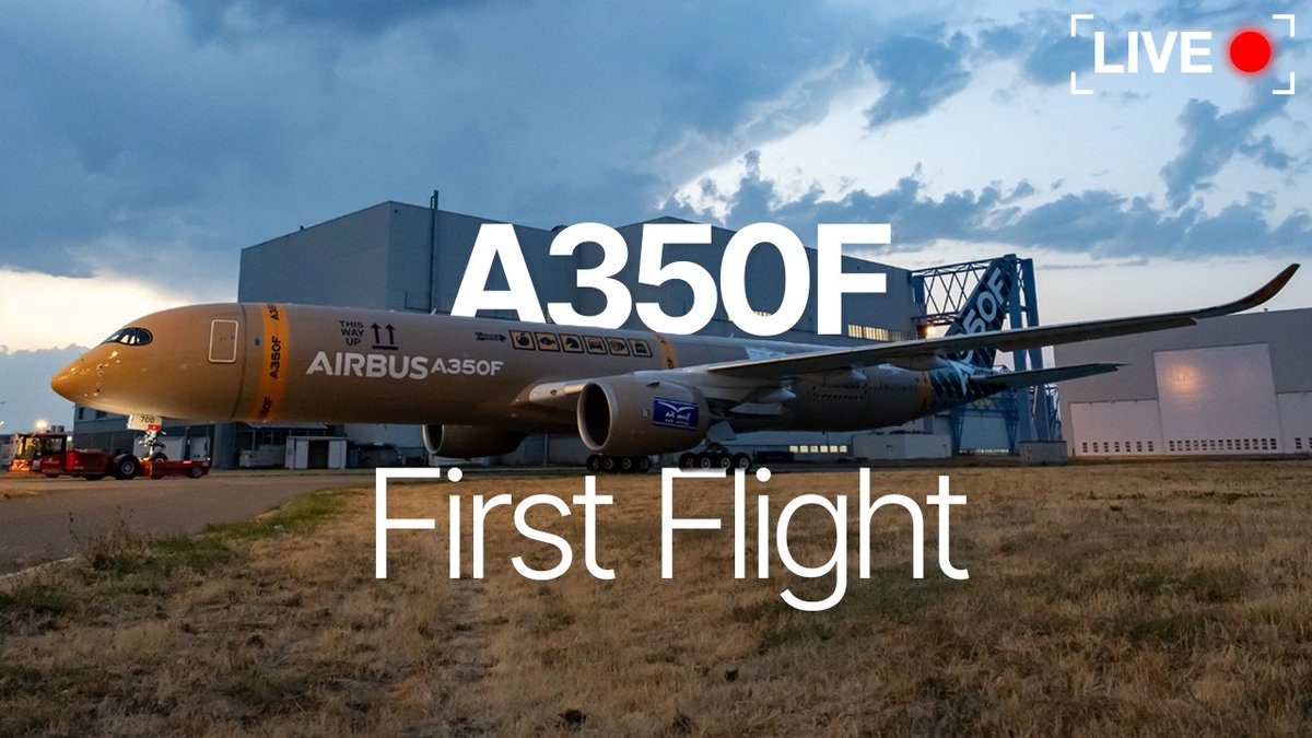 Airbus's tweet photo. Ready for a special delivery? 📦 

Tune in to our X live broadcast of the A350F maiden flight:
📆 29 September 2026
⌚️10:20 GMT+2

Note: this event remains subject to essential operational requirements, including weather conditions. https://t.co/2qrSSk2qBg