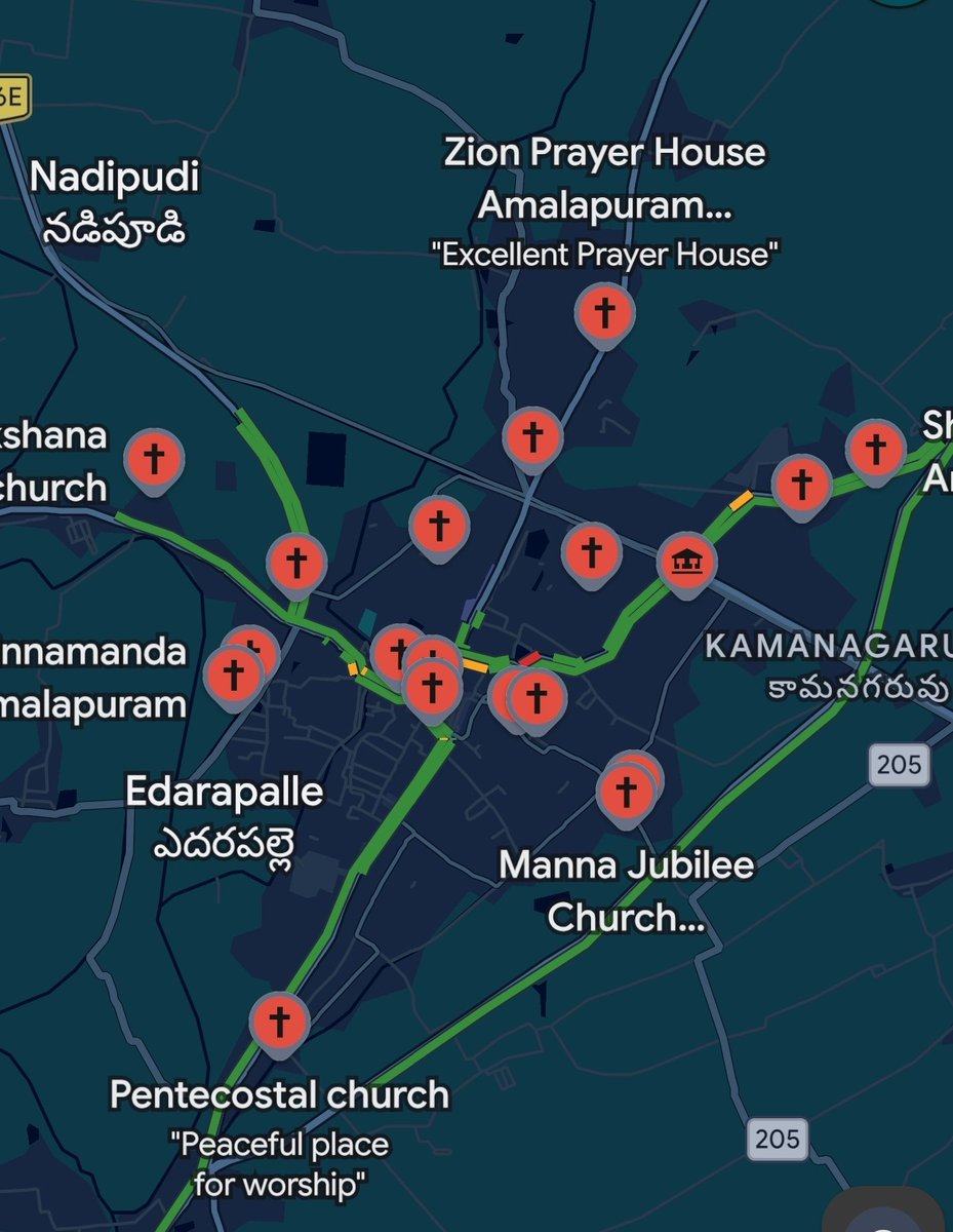 dynamix2020's tweet photo. @Lieute91482Ram @the_yarli Idhi 50k population unna amalapuram map..5 or 6 common ye..yekkadina untai..kani maps lone inni unte inka ground levelnl lo enni unnayo https://t.co/L3u1q6slWM