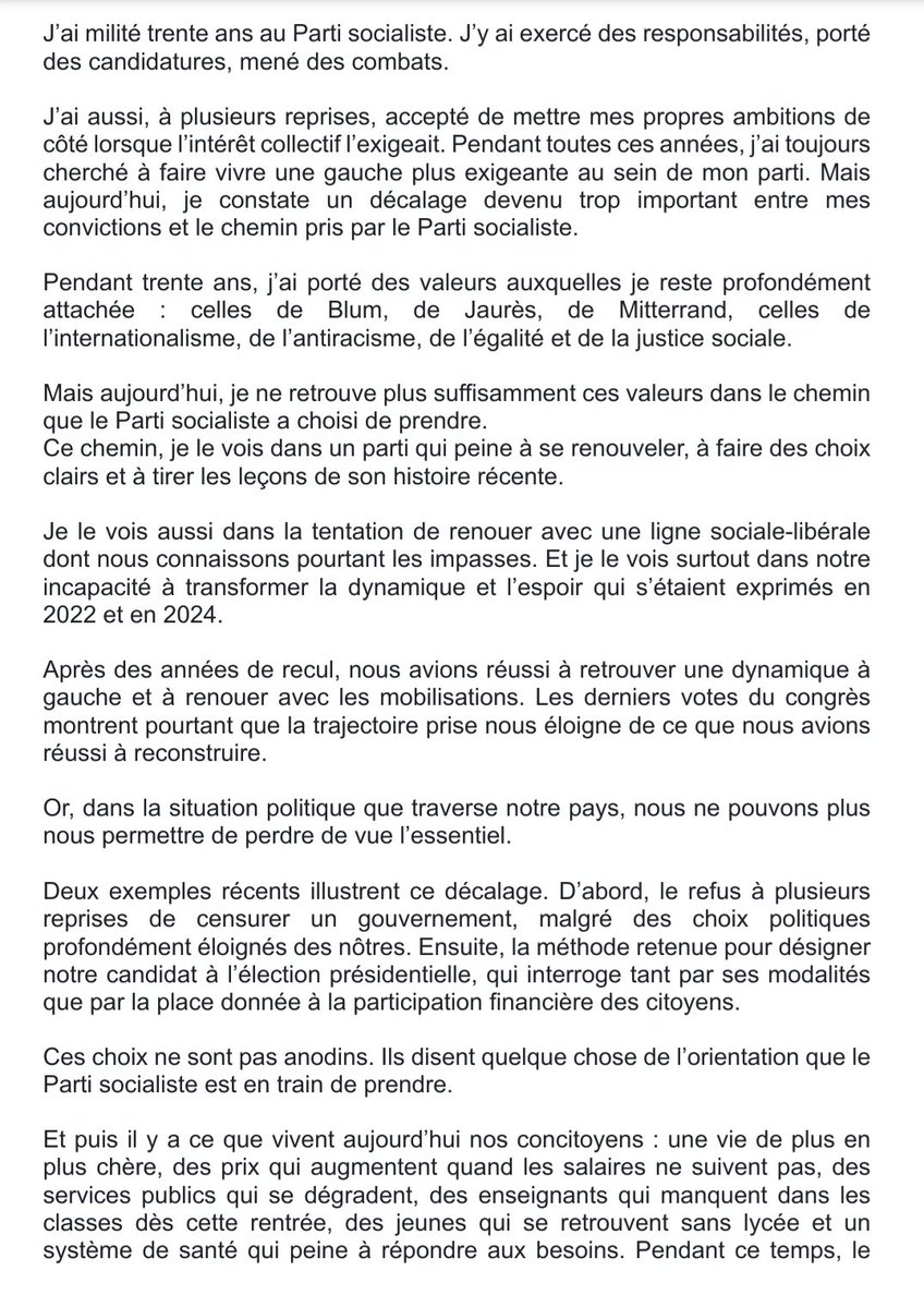 fatima_ogbi's tweet photo. J'ai décidé de quitter le Parti Socialiste. https://t.co/js1lyT34tt