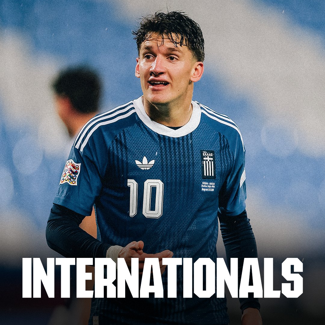 Arsenal's tweet photo. 🎯 Christos nets 10th Greece goal
🪄 Martin provides two assists
🔜 Exciting weekend action awaits

A busy start to international duty for our Gunners 👇