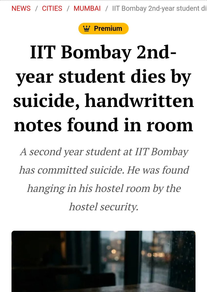 neha_laldas's tweet photo. Fake news!!!!

IIT Bombay suicides:
Feb 2026 suicide- Naman Agarwal (General category)

July 2026 suicide- Rohil Sangwan (General category)

2019-2023 (All IIT suicides)
Total=33
GC=17
SC/ST=7
OBC=9

Can Mr. Athawale present any data to support his claim? https://t.co/TmaTwlzjzF