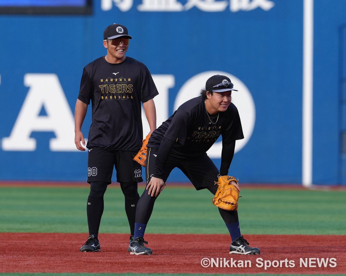 NikkanNaruohama's tweet photo. 試合前の様子から📸📸
大事な大事な１週間。最短優勝は29日ですが、まだまだ先は読めません🔥
一戦必勝👍
#阪神タイガース https://t.co/EZ4AiijSkk