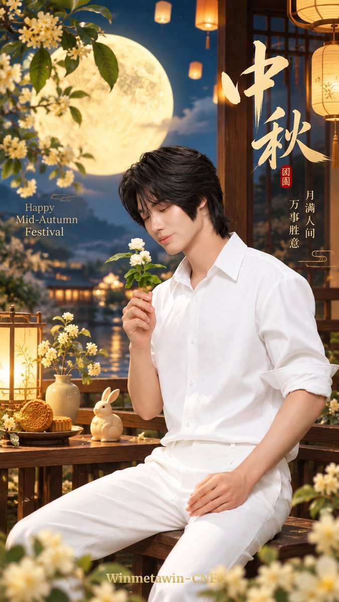 Winmetawin_CNFC's tweet photo. 🌕月满人间，万事胜意。
皓月渡山海，千里共婵娟。
祝Winmetawin林汉洲@winmetawin 平安顺遂，繁花一路；
祝所有雪球中秋喜乐，团圆安康。🐇
隔海望月，初心不改，我们继续相伴前行🥮

#winmetawin #snowballpower https://t.co/VDD7KTH3QB